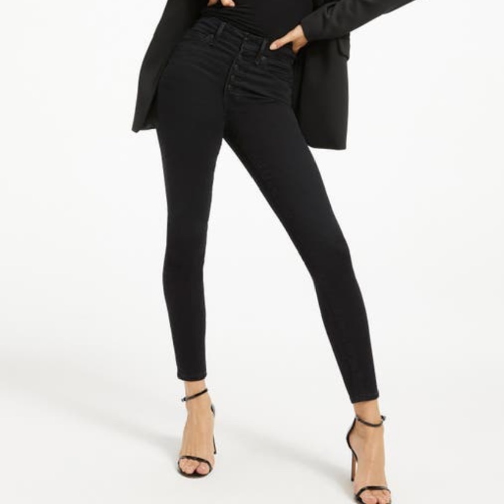 Good American Good Waist Ankle Skinny Jeans